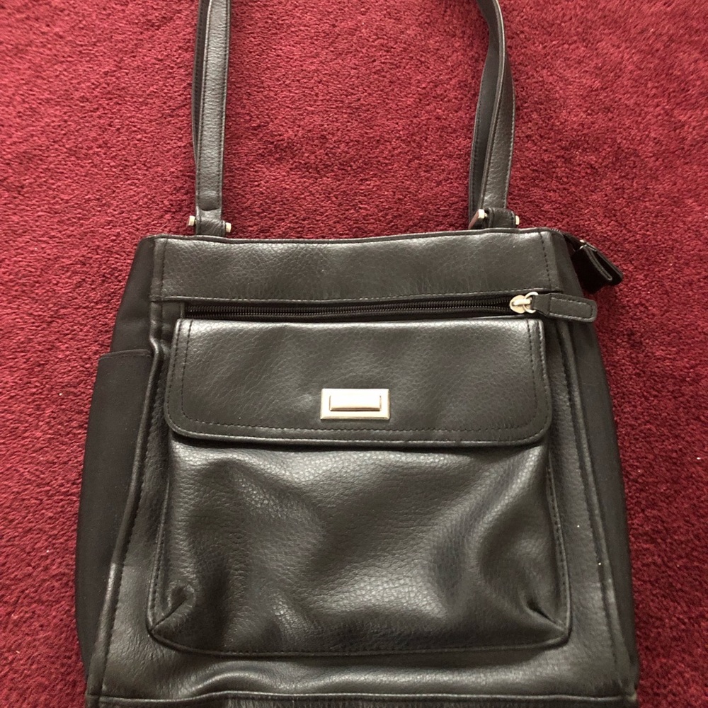 Rosetti black leather purse
